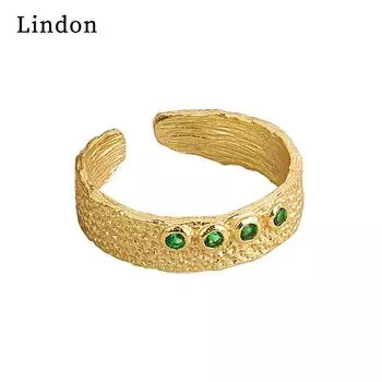 Классическое кольцо Lindon из медного сплава с цирконием, женские ювелирные изделия, свадебный подарок для вечеринки серебряный