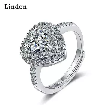 Классическое кольцо Lindon из медного сплава с цирконием, женские ювелирные изделия, свадебный подарок для вечеринки