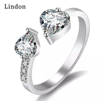 Классическое кольцо Lindon из медного сплава с цирконием, женские ювелирные изделия, свадебный подарок для вечеринки