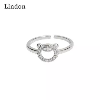 Классическое кольцо Lindon из медного сплава с цирконием, женские ювелирные изделия, свадебный подарок для вечеринки