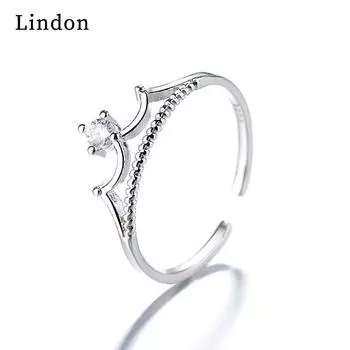 Классическое кольцо Lindon из медного сплава с цирконием, женские ювелирные изделия, свадебный подарок для вечеринки