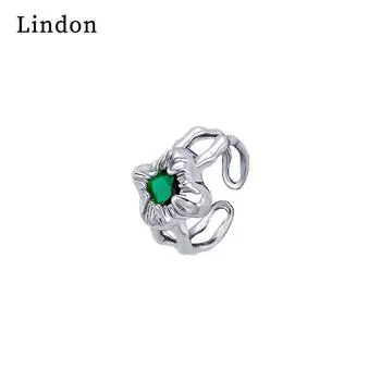 Классическое кольцо Lindon из медного сплава с цирконием, женские ювелирные изделия, свадебный подарок для вечеринки серебряный