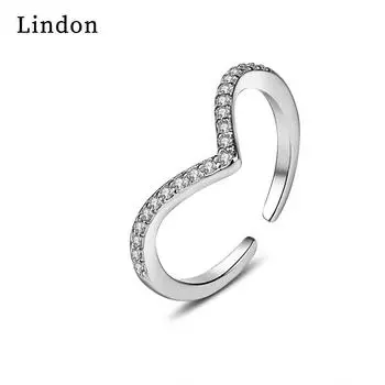 Классическое кольцо Lindon из медного сплава с цирконием, женские ювелирные изделия, свадебный подарок для вечеринки