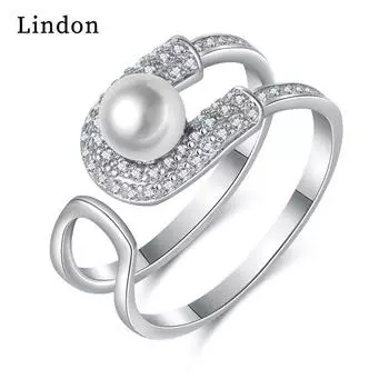 Классическое кольцо Lindon из медного сплава с цирконием, женские ювелирные изделия, свадебный подарок для вечеринки