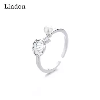 Классическое кольцо Lindon из медного сплава с цирконием, женские ювелирные изделия, свадебный подарок для вечеринки серебряный