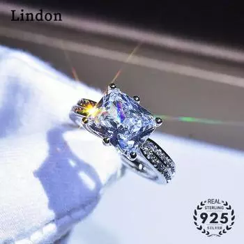 Классическое кольцо Lindon из медного сплава с цирконием, женские ювелирные изделия, свадебный подарок для вечеринки