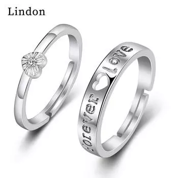 Классическое кольцо Lindon из медного сплава с цирконием, женские ювелирные изделия, свадебный подарок для вечеринки серебряный