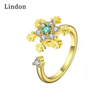 Классическое кольцо Lindon из медного сплава с цирконием, женские ювелирные изделия, свадебный подарок для вечеринки серебряный