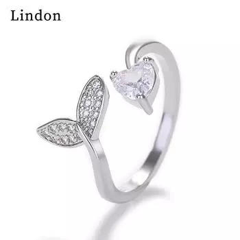 Классическое кольцо Lindon из медного сплава с цирконием, женские ювелирные изделия, свадебный подарок для вечеринки