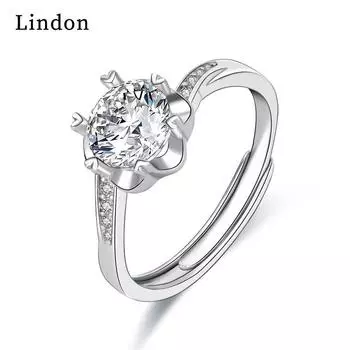 Классическое кольцо Lindon из медного сплава с цирконием, женские ювелирные изделия, свадебный подарок для вечеринки