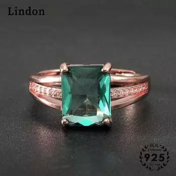 Классическое кольцо Lindon из медного сплава с цирконием, женские ювелирные изделия, свадебный подарок для вечеринки