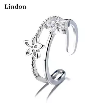 Классическое кольцо Lindon из медного сплава с цирконием, женские ювелирные изделия, свадебный подарок для вечеринки