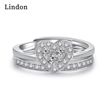 Классическое кольцо Lindon из медного сплава с цирконием, женские ювелирные изделия, свадебный подарок для вечеринки