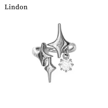 Классическое кольцо Lindon из медного сплава с цирконием, женские ювелирные изделия, свадебный подарок для вечеринки серебряный