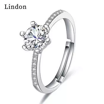 Классическое кольцо Lindon из медного сплава с цирконием, женские ювелирные изделия, свадебный подарок для вечеринки