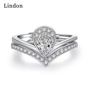 Классическое кольцо Lindon из медного сплава с цирконием, женские ювелирные изделия, свадебный подарок для вечеринки