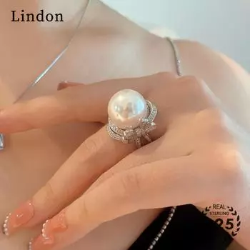 Классическое кольцо Lindon из медного сплава с цирконием, женские ювелирные изделия, свадебный подарок для вечеринки