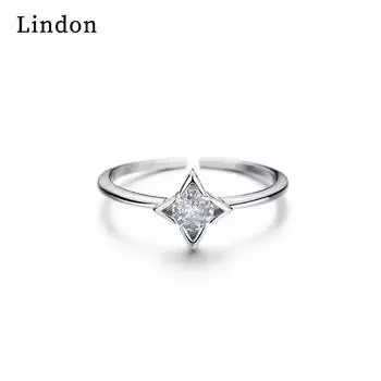 Классическое кольцо Lindon из медного сплава с цирконием, женские ювелирные изделия, свадебный подарок для вечеринки