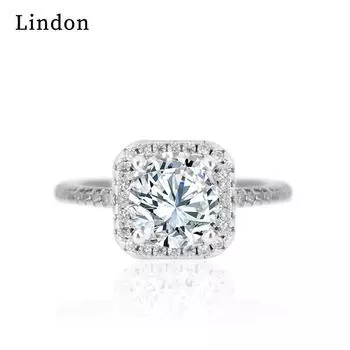 Классическое кольцо Lindon из медного сплава с цирконием, женские ювелирные изделия, свадебный подарок для вечеринки