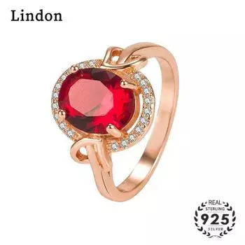 Классическое кольцо Lindon из медного сплава с цирконием, женские ювелирные изделия, свадебный подарок для вечеринки 6