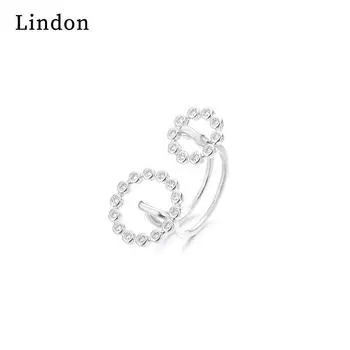 Классическое кольцо Lindon из медного сплава с цирконием, женские ювелирные изделия, свадебный подарок для вечеринки серебряный