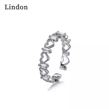 Классическое кольцо Lindon из медного сплава с цирконом, женские ювелирные изделия, свадебный подарок, вечеринка