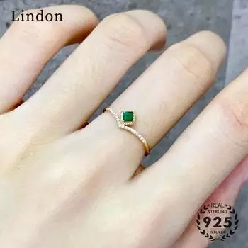 Классическое кольцо Lindon из медного сплава с цирконием, женские ювелирные изделия, свадебный подарок для вечеринки