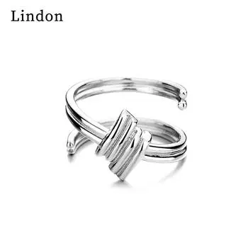 Классическое кольцо Lindon из медного сплава с цирконием, женские ювелирные изделия, свадебный подарок для вечеринки серебряный