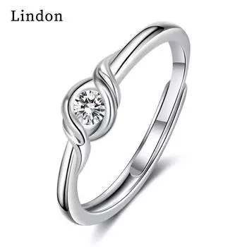 Классическое кольцо Lindon из медного сплава с цирконием, женские ювелирные изделия, свадебный подарок для вечеринки