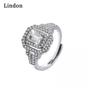 Классическое кольцо Lindon из медного сплава с цирконием, женские ювелирные изделия, свадебный подарок для вечеринки