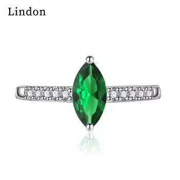 Классическое кольцо Lindon из медного сплава с цирконием, женские ювелирные изделия, свадебный подарок для вечеринки белый