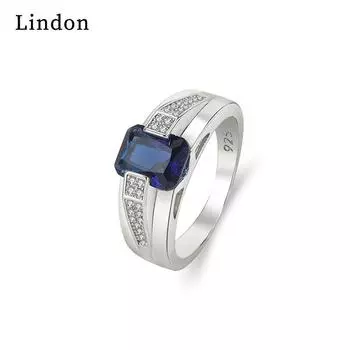 Классическое кольцо Lindon из медного сплава с цирконием, женские ювелирные изделия, свадебный подарок для вечеринки 6 серебряный