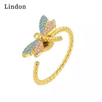 Классическое кольцо Lindon из медного сплава с цирконием, женские ювелирные изделия, свадебный подарок для вечеринки серебряный
