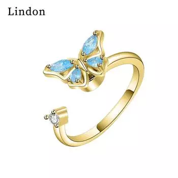 Классическое кольцо Lindon из медного сплава с цирконием, женские ювелирные изделия, свадебный подарок для вечеринки серебряный