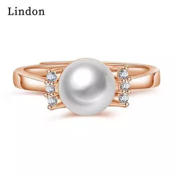 Классическое кольцо Lindon из медного сплава с цирконием, женские ювелирные изделия, свадебный подарок для вечеринки