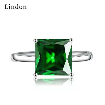 Классическое кольцо Lindon из медного сплава с цирконием, женские ювелирные изделия, свадебный подарок для вечеринки белый