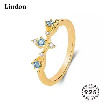 Классическое кольцо Lindon из медного сплава с цирконием, женские ювелирные изделия, свадебный подарок для вечеринки 6