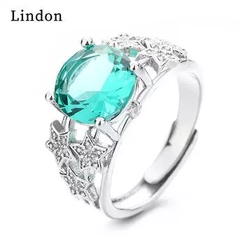 Классическое кольцо Lindon из медного сплава с цирконием, женские ювелирные изделия, свадебный подарок для вечеринки