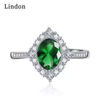 Классическое кольцо Lindon из медного сплава с цирконием, женские ювелирные изделия, свадебный подарок для вечеринки