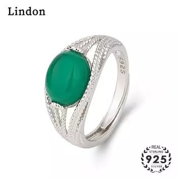 Классическое кольцо Lindon из медного сплава с цирконием, женские ювелирные изделия, свадебный подарок для вечеринки зелёный