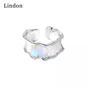 Классическое кольцо Lindon из медного сплава с цирконием, женские ювелирные изделия, свадебный подарок для вечеринки серебряный