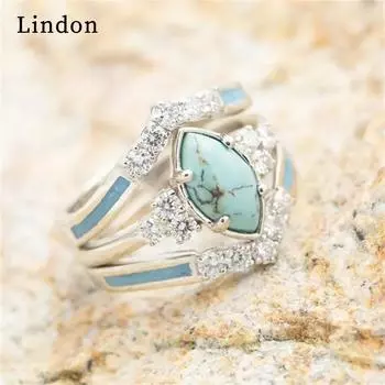 Классическое кольцо Lindon из медного сплава с цирконием, женские ювелирные изделия, свадебный подарок для вечеринки 5 серебряный