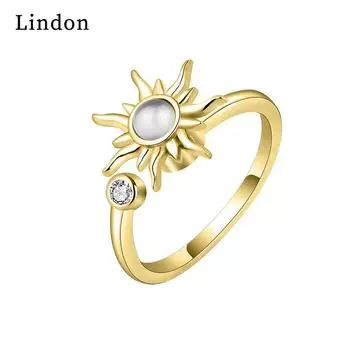 Классическое кольцо Lindon из медного сплава с цирконием, женские ювелирные изделия, свадебный подарок для вечеринки серебряный