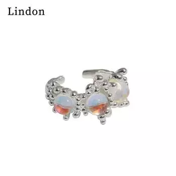 Классическое кольцо Lindon из медного сплава с цирконием, женские ювелирные изделия, свадебный подарок для вечеринки серебряный