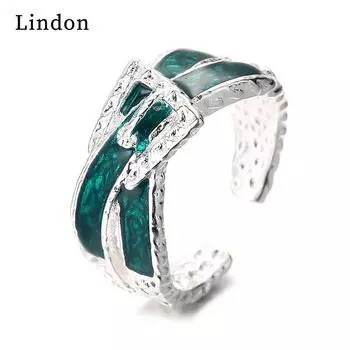 Классическое кольцо Lindon из медного сплава с цирконием, женские ювелирные изделия, свадебный подарок для вечеринки чёрный