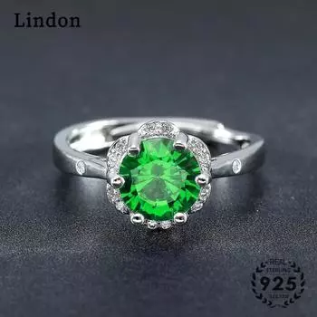 Классическое кольцо Lindon из медного сплава с цирконием, женские ювелирные изделия, свадебный подарок для вечеринки синий