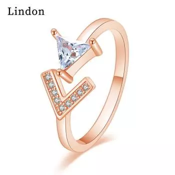 Классическое кольцо Lindon из медного сплава с цирконием, женские ювелирные изделия, свадебный подарок для вечеринки