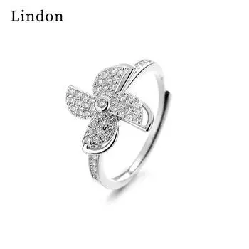 Классическое кольцо Lindon из медного сплава с цирконием, женские ювелирные изделия, свадебный подарок для вечеринки