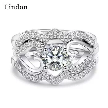 Классическое кольцо Lindon из медного сплава с цирконием, женские ювелирные изделия, свадебный подарок для вечеринки