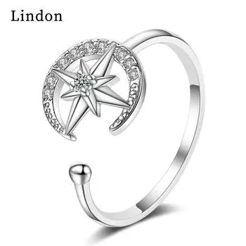 Классическое кольцо Lindon из медного сплава с цирконом, женские ювелирные изделия, свадебный подарок, вечеринка